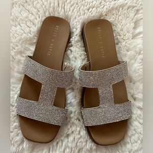 Kelly And Katie Slide Sandal Size 7 Bedazzled